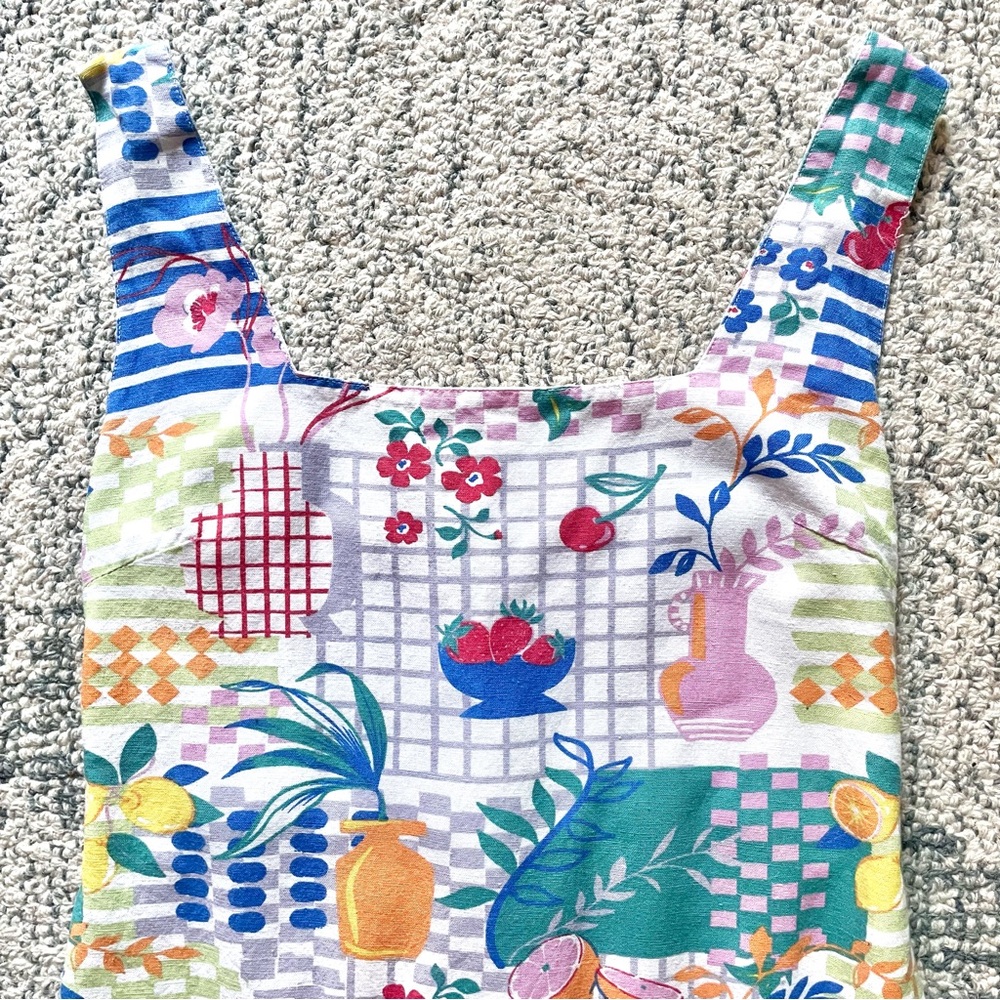 JAPNA Retro Picnic Print Dress Fruit Flower Kitchen Pattern - Picture 5 of 8